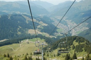 View of Morzine in the summer