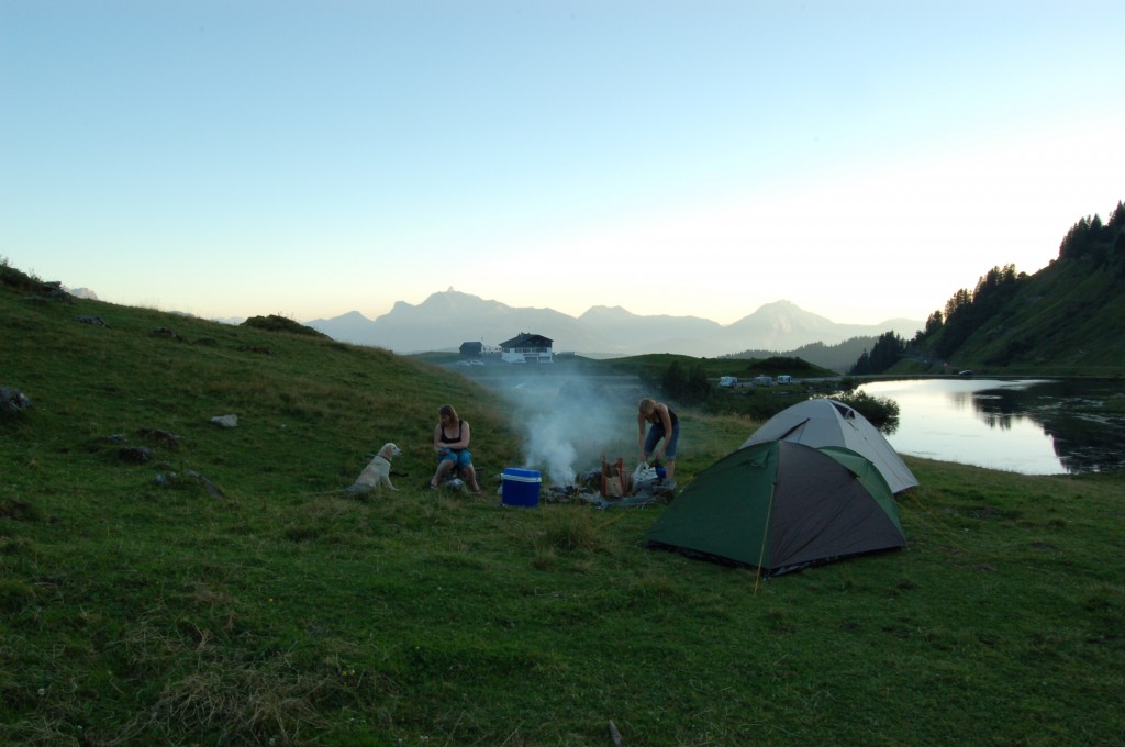 Camping on the Col de Joux Plane